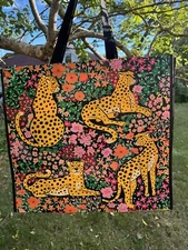 💥NEW REUSABLE SHOPPING TRAVEL TOTE BAG LEOPARDS ECO FRIENDLY 💥