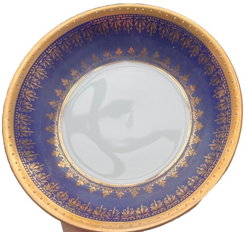 Set - Cobalt Epiag Royal Czechoslovakia Blue & Gold Porcelain Bowls(7) & 1 Cup - Picture 11 of 21