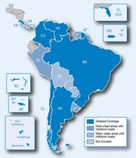 2026 Whole South America map for COMPATIBLE Garmin GPS, Read List Compatible
