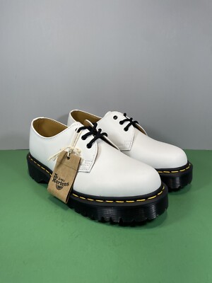 Dr. Martens 1461 Women's Size 7 US Shoes BEX 3 Eye White Leather