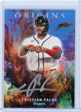 2021 Panini Chronicles Origins Blue Rookie Autograph #OS-CP Christian Pache /25