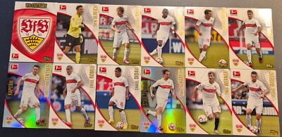 2014-15, VFB STUTTGART, SET, 12 CARDS, IBISEVIC, WERNER, RÜDIGER, TOPPS CHROME
