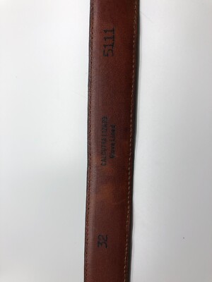 Torino Belt 5111 Calcutta Lizzard Black Mens Sz 32 Leather 