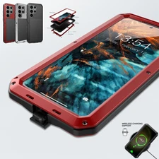 Rugged Shockproof Aluminum HEAVY DUTY Case For Samsung Galaxy S23 S22 Ultra S23+