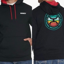 Hooey Hoodie XL Guadalupe Double Sided Kangaroo Pocket with InternalPocket Black