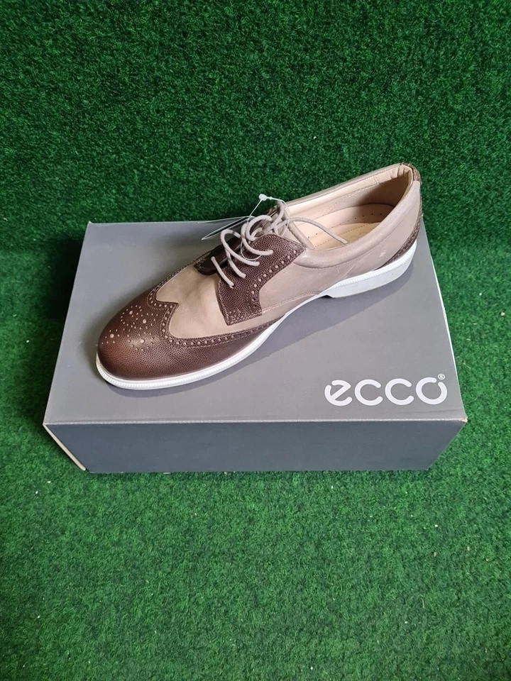 ECCO Womens Classic Golf Hybrids  Golfschuh Damen (Stone, Oyester, Melon, EU 40) - Bild 2 von 4