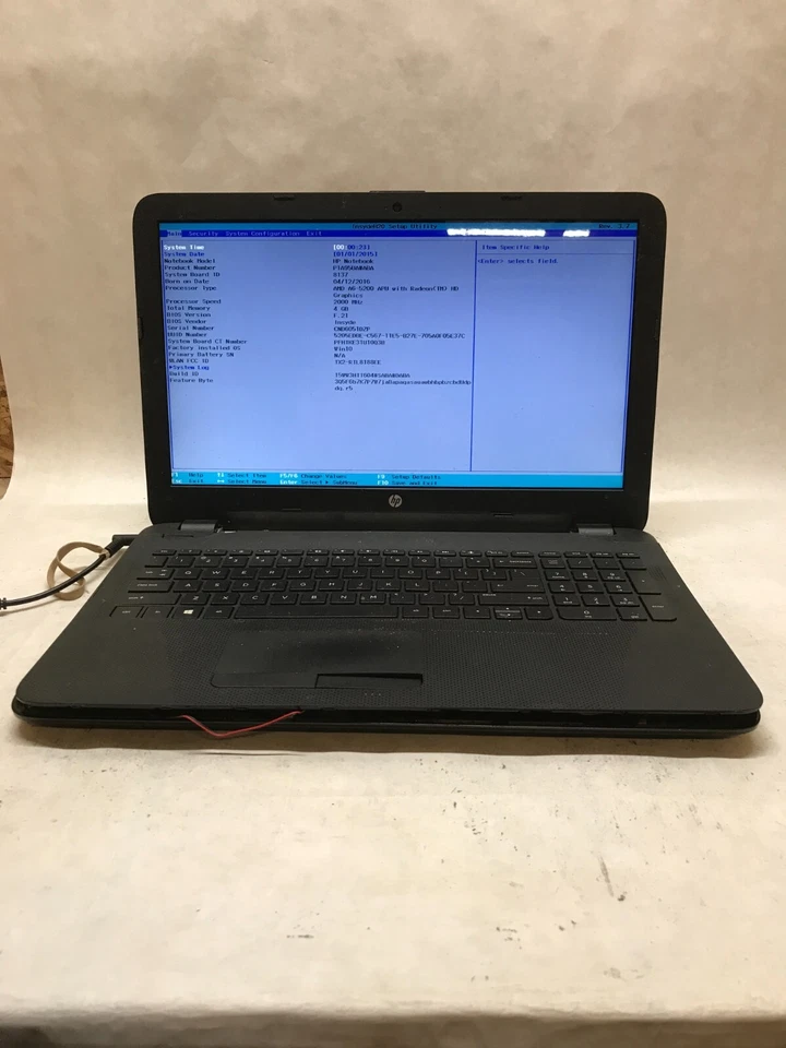 HP 15-af131dx 15" Laptop AMD A6-5200 2.0GHz 4GB RAM NO HDD/OS For Parts AS IS DW - Image 2 of 4