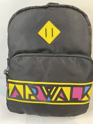 Airwalk Unisex Backpack Black Logo Laptop Carrier Travel Luggage 14