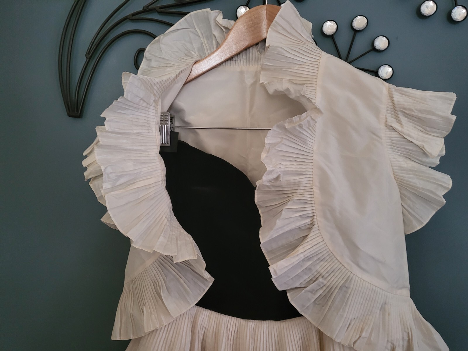 Gina Fratini (rare)1980s vintage gown or wedding dress in velvet and silk image 4