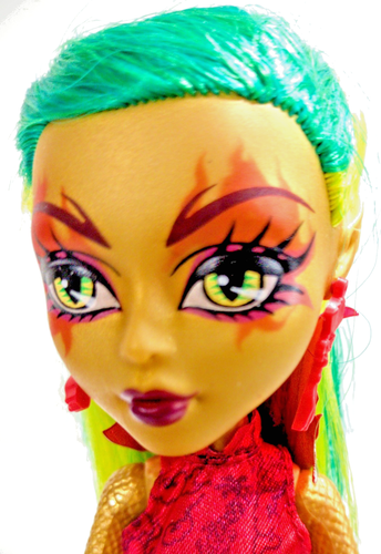 Monster High Fierce Rockers Jinafire Long Puppe Original Outfit 2012