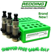 Juego de 3 troqueles de longitud completa Redding para 45 Colt (Long Colt), 454 Casull ¡NUEVO! 80191