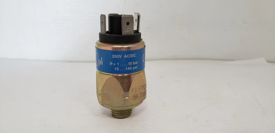 Interruptor de pressão FESTO PEV-1/4A-SW27, 250V AC/DC, P=1...10 bar, 15...145PSI, NNB - Imagem 2 de 4