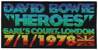 DAVID BOWIE - Heroes Earls Court - 5 x 9,8 cm - Patch - 169379