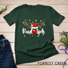 Funny Rudolph Reindeer Christmas Costumes Kids Men Women T-Shirt Unisex T-shirt