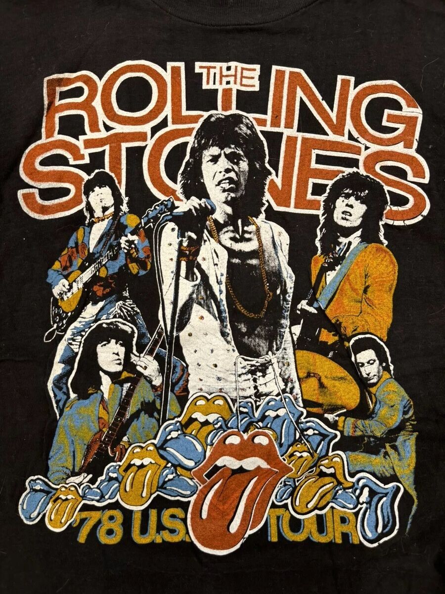 Vtg. Rare Rolling Stones 1978 US/World Tour 2 Sided T-Shirt Vtg. Rare Rolling Stones 1978 US/World Tour 2 Sided T-Shirt