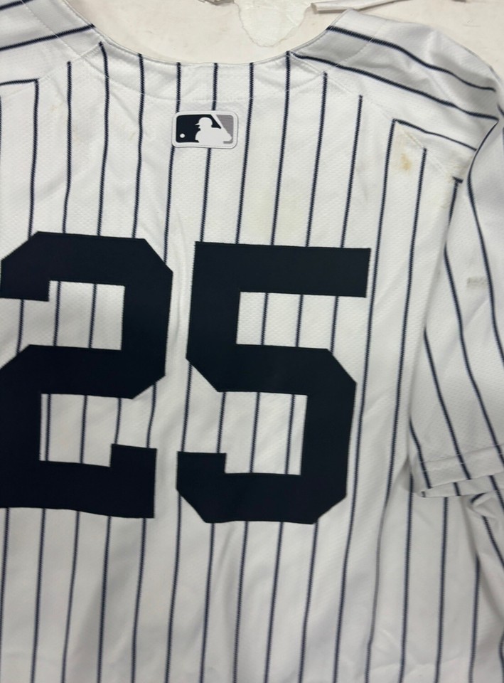 Game Used 2024 Gleyber Torres Yankees Jersey Fanatics COA 9/1/24