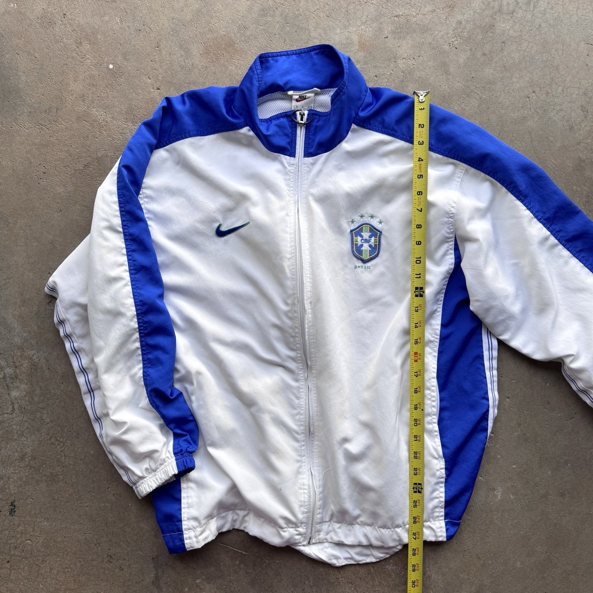 Vintage 1998 Brazil National Soccer Team Warm Up Windbreaker
