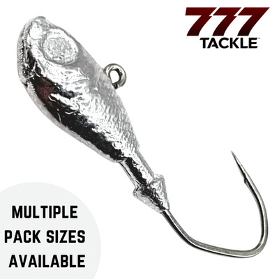Ultra Minnow Bass Fishing Jig UnPainted Victory V Loc Hook 50 or 100 Pack