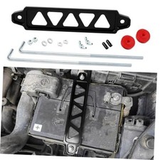 Battery Hold Down Sets, Aluminum Alloy Battery Tie Down Mount Bracket, Black