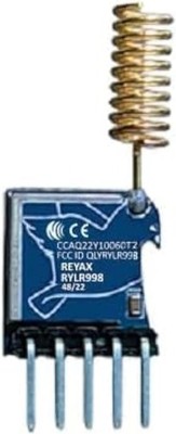 RYLR998 UART Interface 868/915 MHz Lora Module with Antenna FCC CE NCC Blue 