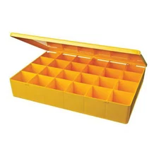 Flambeau M824 Plastic, 24 Compartments, 2-5/16 In D X 2 1/8 In H X 9 In W