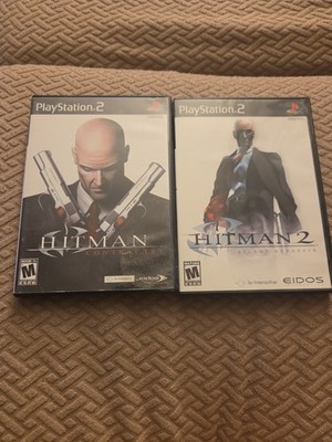 Hitman Contracts + Hitman 2 Silent Assassin PS2   Complete CIB Bundle Lot 