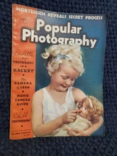 Popular Photography Magazine August 1938 Risque Camera Child Electric Chair