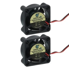 2 Pcs 3D Printer 2510 Cooling Fan, 5V 9000RPM 25x25x10mm Hydraulic Bearing