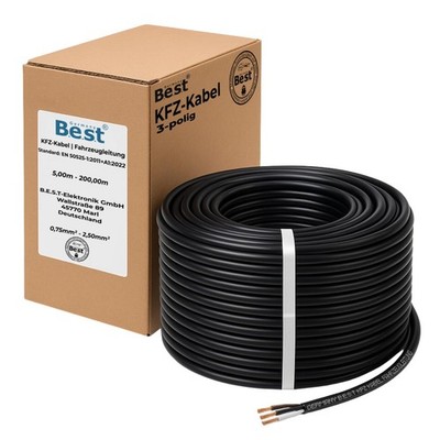 Autokabel KFZ Kabel 3x0,75 3x1,5mm² Fahrzeugleitung vielseite Anwendung 3-Polig