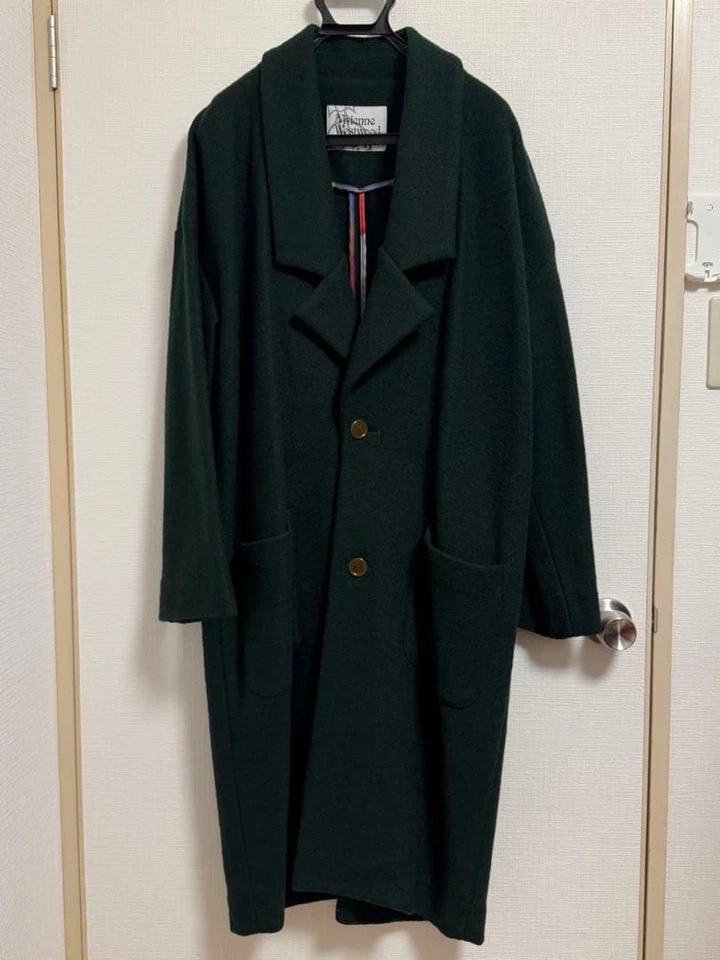 Vivienne Westwood Long Chester Coat Green - Image 2 of 4