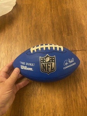 Wilson The Duke Mini NFL Football Roger Goodell Blue