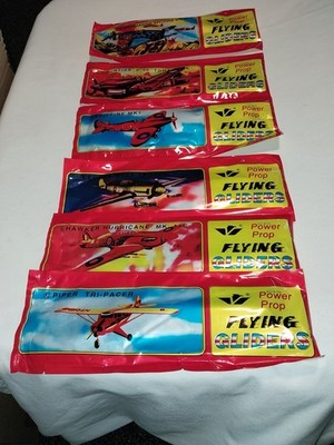 Power Prop Flying Glider Airplane Kits Lot Assorted Aircraft Models Unassembled