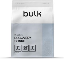 Bulk Recovery Shake, Waxy Maize and Whey Protein Shake, Mixed Berry, 500 g, Pac 30.94 per kilo