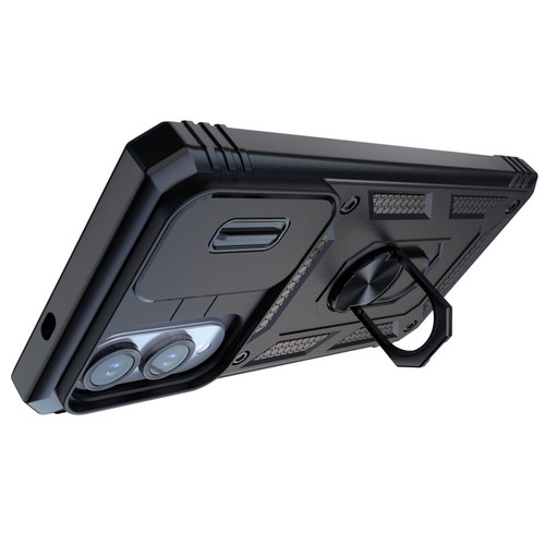 For Samsung Galaxy S25 Edge Case Rugged Ring Stand Cover /Clear Screen Protector - 第 30/68 張圖片