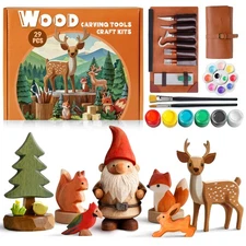 Wood Carving Kit for Beginners & Adults - Ultimate Wood Carving Tools with Ca...