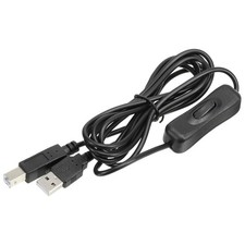 USB Printer Cable with ON/Off Switch 2 Meter Male to USB B/M Extension Cord f...