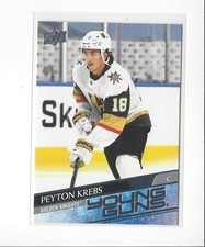 2020-21 Upper Deck #239 Peyton Krebs (Young Guns) Rookie Golden Knights Sabres