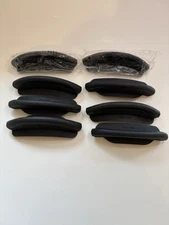 8 pcs Silicone Assist Ceramic Hot Pan Handle Holder and Cover Pot Holder Black