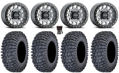 Method 401 Bdlk 15x6 Wheels Ti 37'' Rockinator Tires Commander Maverick