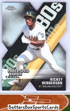 2020 Topps Chrome #DOD-3 Rickey Henderson Decade of Dominance Die Cut