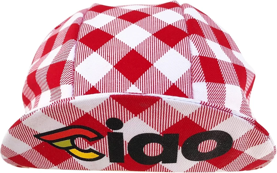 Gorra de ciclismo Cinelli para hombre talla única roja/blanca Foto 2 de 3