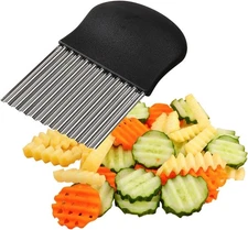 Stainless Steel Potato Wavy Cutter Chopper Vegetable Fruit Slicer Kitchen Tools