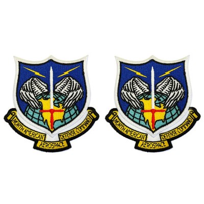 USAF Air Force Patch: North American Defense Command color with hook closure