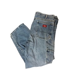 Dickies Vintage Men's 100 Cotton Carpenter Utility Denim Jeans Size 38x30