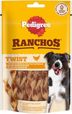 Pedigree RANCHOS Twists Hundesnacks Huhn Kausnacks für Hunde 6x60g 480g 6er Pack