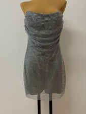 ZARA Minikleid mit Glitzer   Schulterfrei, Gr...