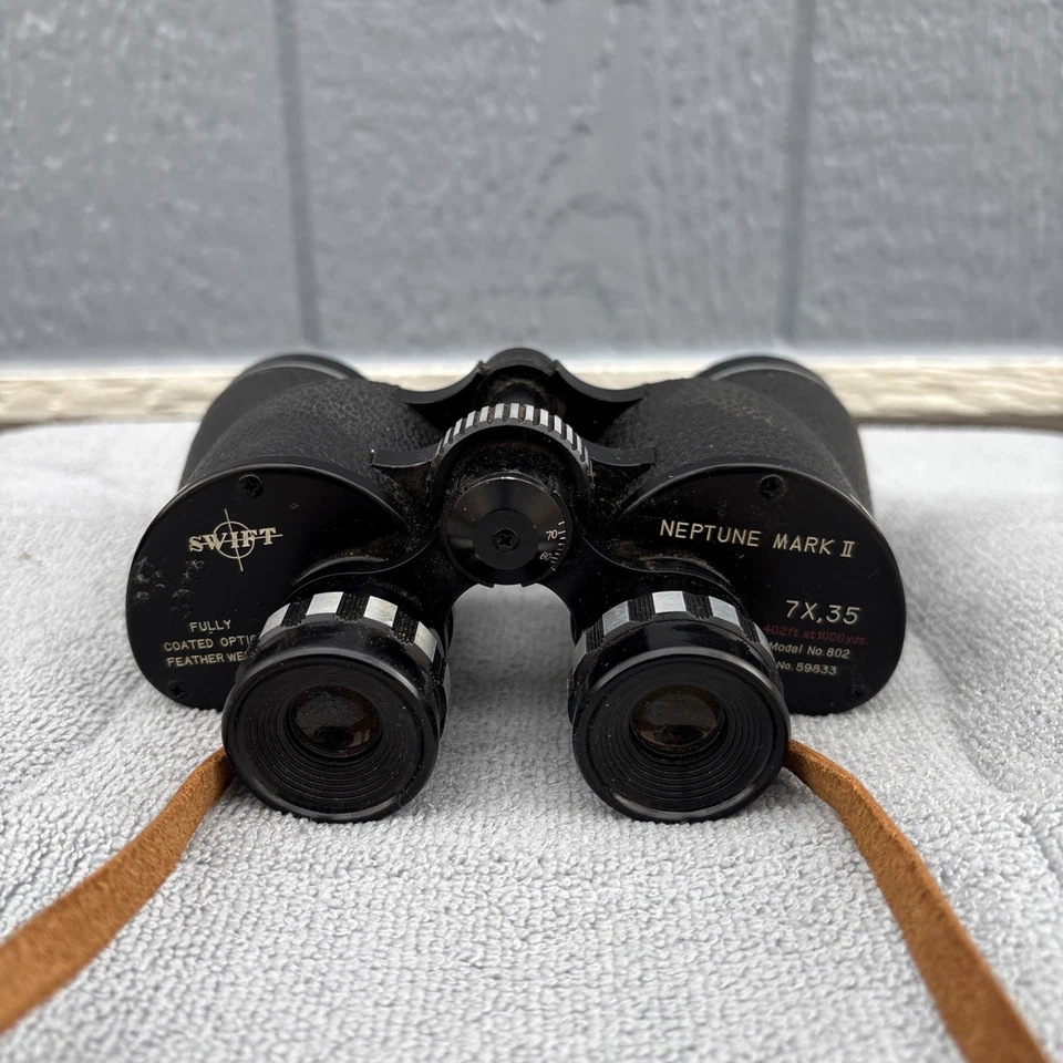 Binoculares Swift Neptune Mark II 7x35 de colección - Hechos en Japón - Totalmente recubiertos Opt Foto 2 de 4