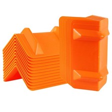 24 Pack Flatbed Edge Corner Protector for Cargo Shipping, Plastic Ratchet Str...