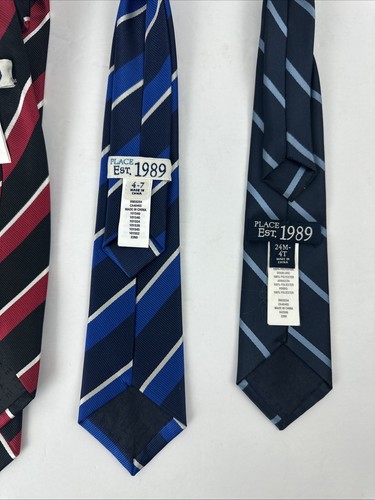 The Children Place Boys Ties Lot Of 3 Excellent Condition 24M To 14 Yr Old - Picture 10 of 13