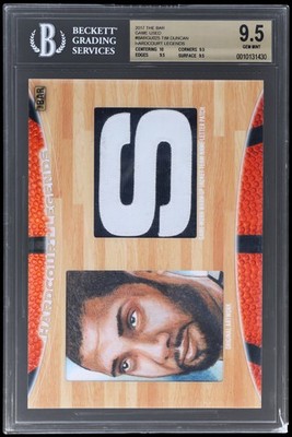 2017-18 The Bar Game Used Tim Duncan #BARGU025 BGS 9.5 Hardcourt Legends 1/1